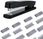 Neudeco Desk Organizers and Accessories, Office Supplies Mesh Desk Organizer Caddy with Drawer 6 Compartments + Pen Holder / 72 Paper Clips Binder Clips Set, Black Desktop Organizer for Home Office - Image 4